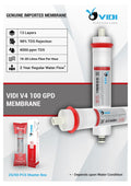 Vidi V4 100 GPD RO Membrane – Works Up to 4000 TDS