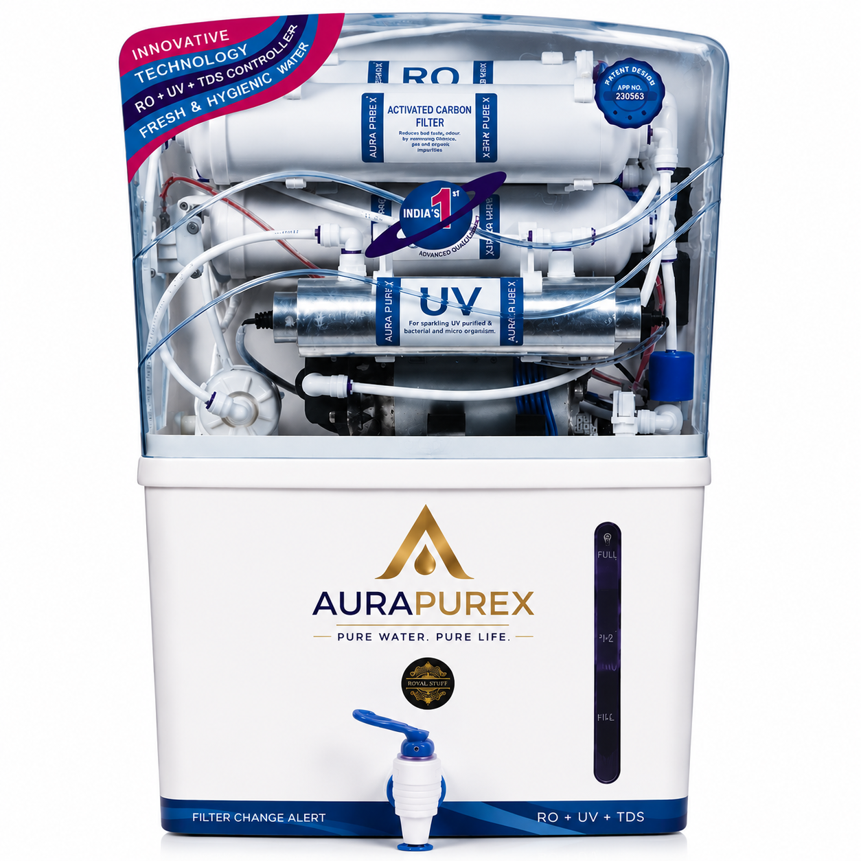 AuraPureX Grand RO+UV+UF+TDS Controller Water Purifier