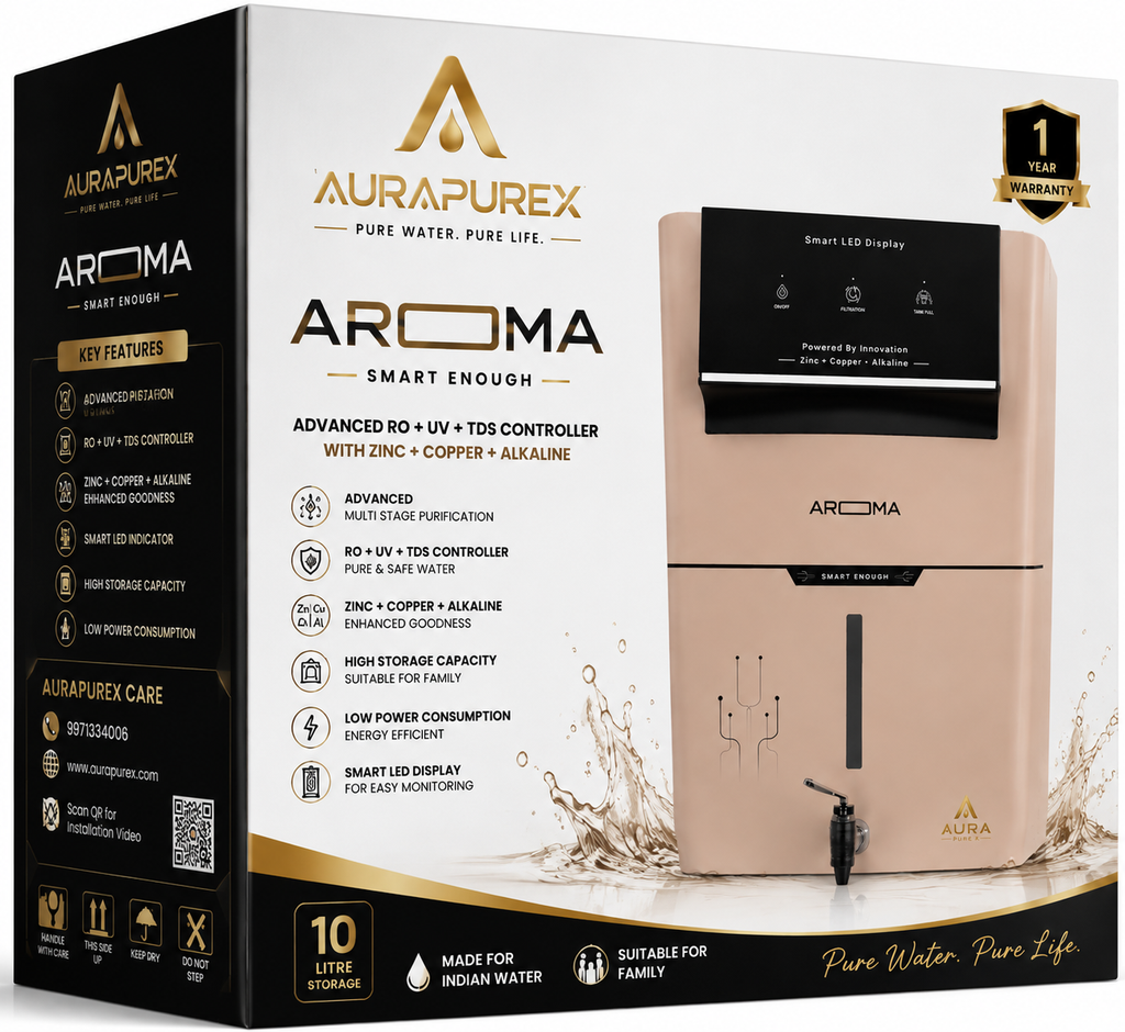 AURA PURE X AROMA – RO+UV+TDS+Copper Water Purifier